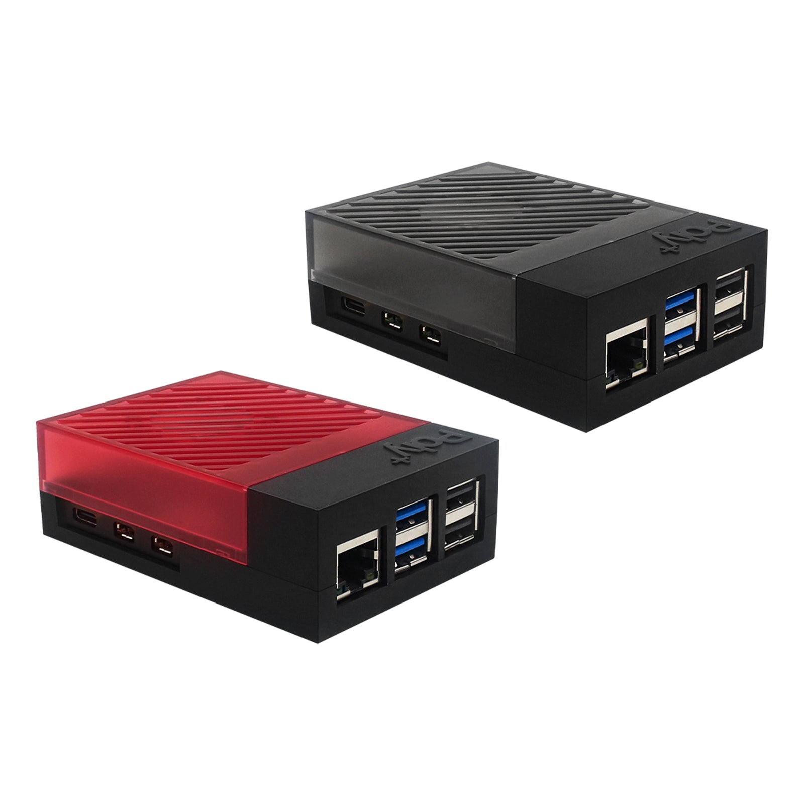 Raspberry Pi5 POLY5+ Case Argon Box Compatible with PWM Cooling Fan AB