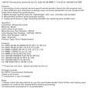 5HP24 Transmission Solenoid Set For Audi A6 A8 BMW 5 7 Serial X5 JAGUAR XJ8 XK8