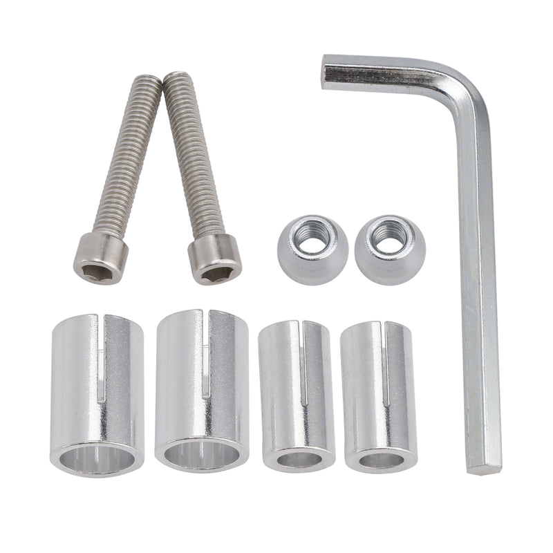 Pair Aluminum Mini Round Bar End Mirror For Vespa GT GTL GTS GTV 125 200 250 300