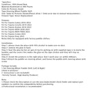 Steering Wheel Paddle Shifter Extension For Toyota Corolla RAV4