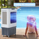120°Oscillation Swamp Cooler with Remote Control 3 Wind Speeds for Outdoor Indoor Use 16 Gallon Evaporative Cooler 3000CFM Evaporative Air Cooler 24H Timer