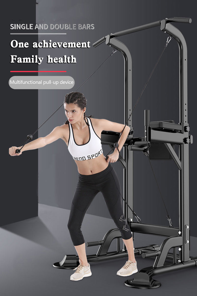 Pull-Up Bars & Squat Bar Power Tower Dip Stands  Strength Training for Home Gym