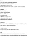 Matte Black Front Bumper Grille Grill Fit Ford Transit Custom 2013-2017 W/LED