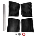 4 PCS Universal Car Side Window Sun Shades Black For Breast feeding Taking a nap