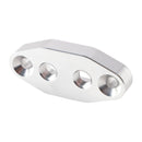 Twin Turbo Dual 1/8" NPT Oil Feed Line Adapter Plate for LS1 LSX LS3 LS2 LQ4