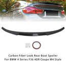 Carbon Fiber Look Rear Boot Spoiler For BMW 4 Series F36 4DR Coupe M4 Style