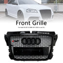 RS3 Style Honeycomb Front Bumper Grille Grill Fit Audi A3 8P 2008-2013
