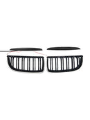 2004-2007 Fit BMW E90 Sedan Wagon 320i Front Kidney Double Slat Grille Black