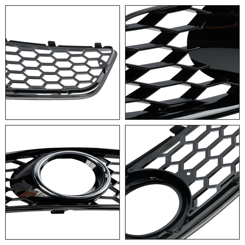 Audi A3 8P 2009-2013 Honeycomb Bumper Front Fog Light Grille Grill Cover