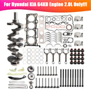 G4KD 2.0L Engine Overhaul Rebuild Kit Crankshaft Rods Timing Kit for Hyundai Sonata 2005-2010