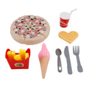 Pizza Ice Cream Play Food Pretend Toys Kitchen Set Children Toy Set For Kid