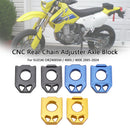 CNC Rear Chain Adjuster Axle Block For SUZUKI DRZ400SM 400S 400E 2005-2024