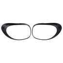 Left+Right Rear Taillight Lamp Trim Ring For Fiat 500L 2014-2020 Black