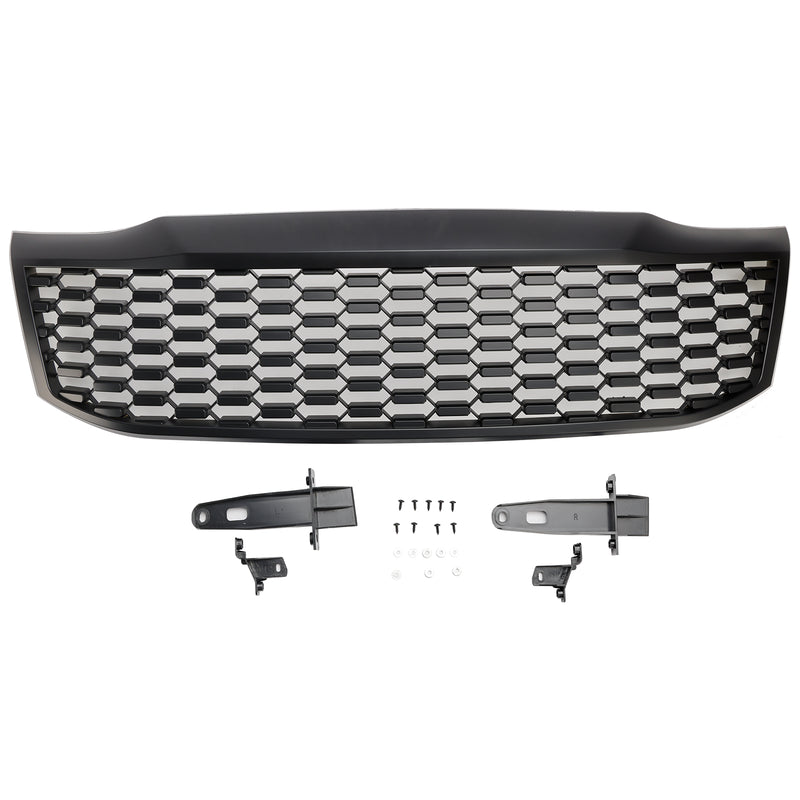 Matt Black Front Bumper Grill Grille Fit Toyota Hilux Vigo MK7 2012-2014