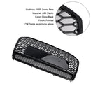 RS6 Style Honeycomb Mesh Front Grille Grill Fit Audi A6 S6 C7 2016-2018 Black