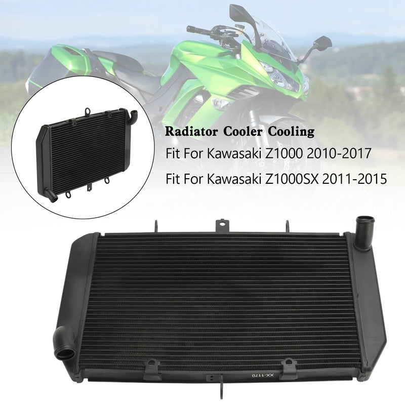 Kawasaki Z1000 2010-2017 / Z1000SX 2011-2015 Aluminum Radiator Cooling Cooler