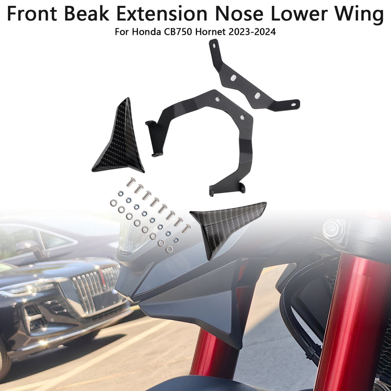 Front Beak Extension Nose Lower Wing For Honda CB750 Hornet 2023-2024