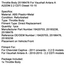 2010-2015 Vauxhall Antara A 2.2 CDTi models Throttle Body 25198476 19420703