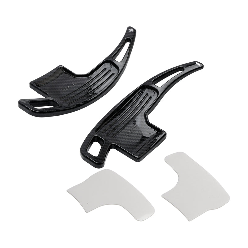 Carbon Style Paddle Shifter Trim Accessories fit Ford Mustang 2015-23 Black