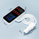 Car Charger USB PD5V1A QC3.0 Display Small Car 8 Port Car Cigarette Lighter