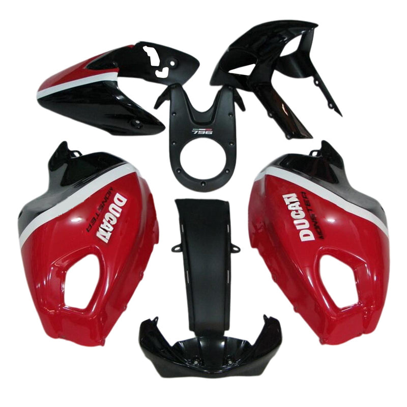 Amotopart Ducati Monster 696 796 1100 S EVO all years Fairing Kit Bodywork