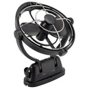 12V/24V Auto-Sensing Low-Power Draw Fan For Boats and RV Black