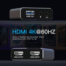 HDMI Acquisition Card 4K Video Live Broadcast PS4 Gaming Set-tTop Box Recording