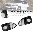 2PCS Fog Light Cover Grille Fit BMW 1 Series F20 F21 LCI M-Sport 2015-2019