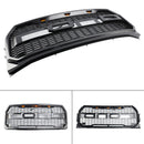 ABS Front Bumper Grill Grille Fit Ford F150 2015-2017 Raptor Style W/ LED