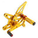 ALUMINUM ADJUSTABLE REAR SET REARSET FOR KAWASAKI ZX636 NINJA ZX-6R 2021-2024