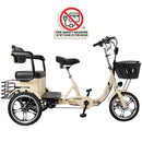 400W 48V 12A Elder Electric folding trike 3 wheel e-bike with Rear Seat