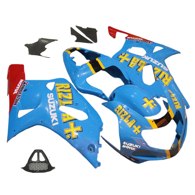 Amotopart Suzuki GSXR1000 2000-2002 K1 K2 Fairing Kit Bodywork Plastic ABS