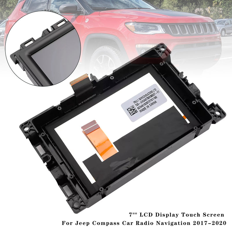 7" LCD Display Touch Screen For Jeep Compass Car Radio Navigation 2017-2020