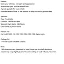 Matte Black Front Honeycomb Bumper Grille Grill Fit Ford F150 1992-1996 W/ Led