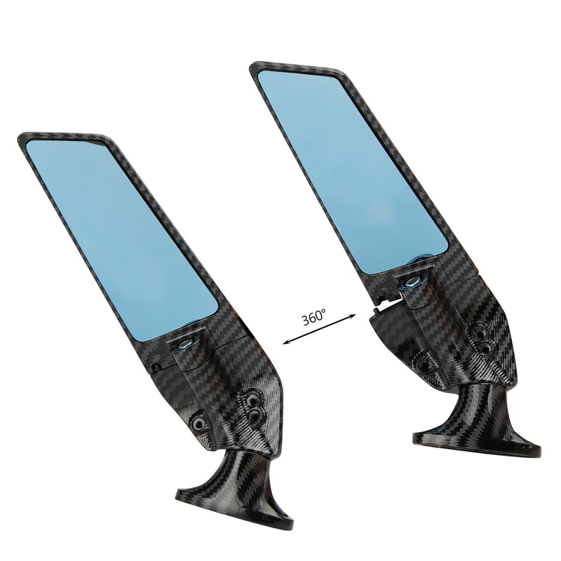 Wing Fin Spoiler Side Rearview Mirrors For Honda CBR300R CBR500R 2013-2023