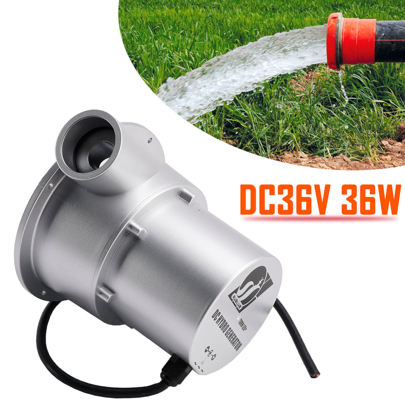 24V Water Flow Turbine Small Hydroelectric Generator DC36V36W/50W for Home Field