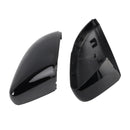 Side Mirror Covers Rearview Housing Black for VW Polo MK5 2009-2017