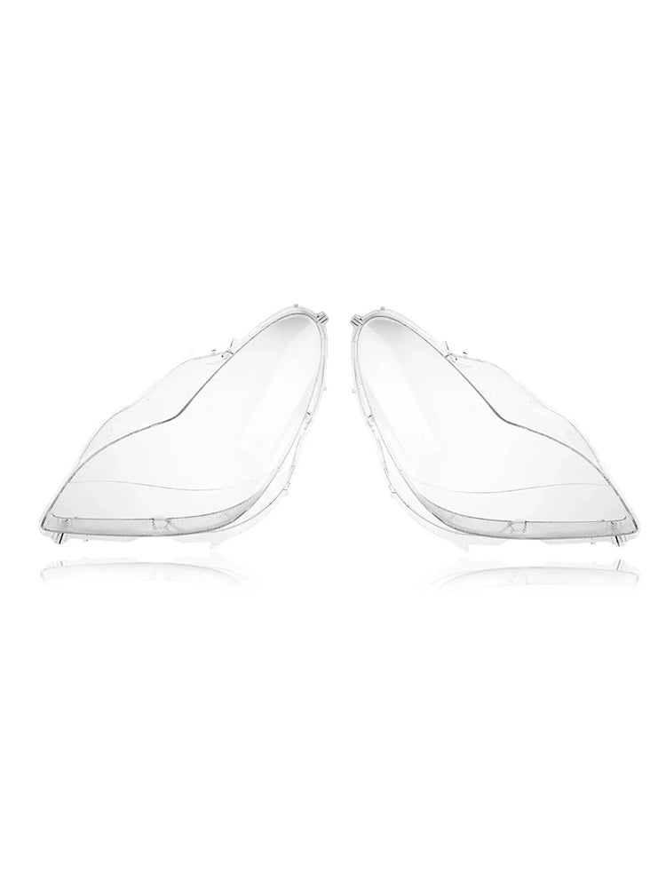 2PCS Front Headlight Glass Clear Cover For Mercedes W219 CLS350 CLS500 06-11