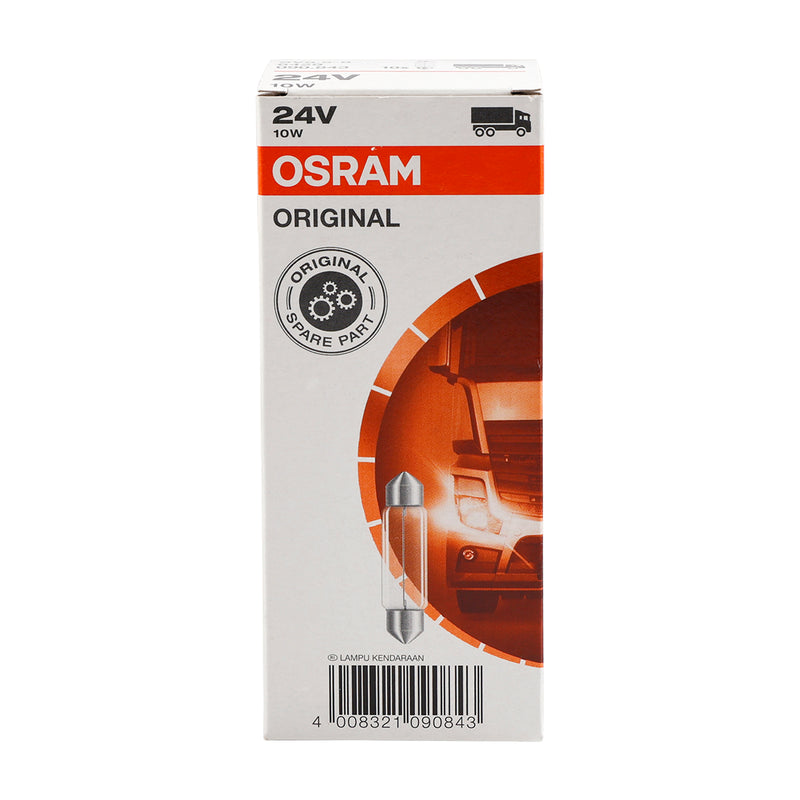 10PCS Car Light Tubular Lamp bulb C10W SV8.5-8 43MM 6429 24V 10W For OSRAM