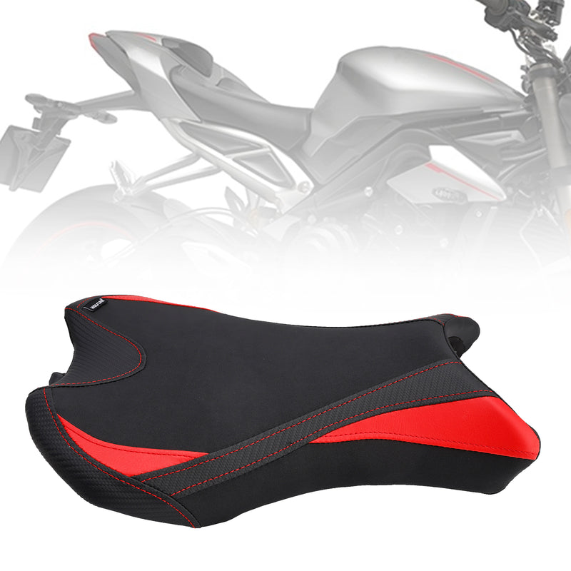 Front Driver Seat Raider Cushion Fit Black For Street Triple 765/S/R 2019-2022 Black