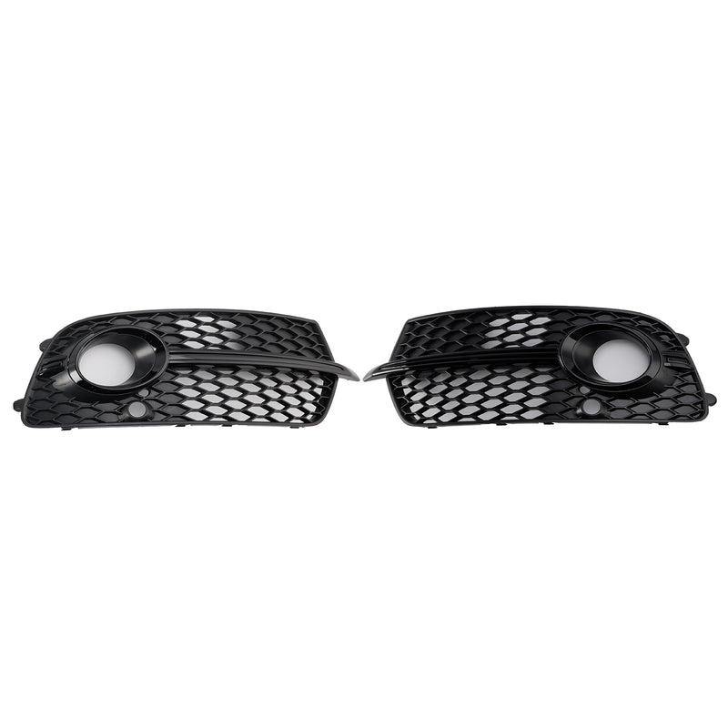 Front Bumper Fog Light Grill Grille Fit Audi Q5 S-Line SQ5 2013-2017 Black
