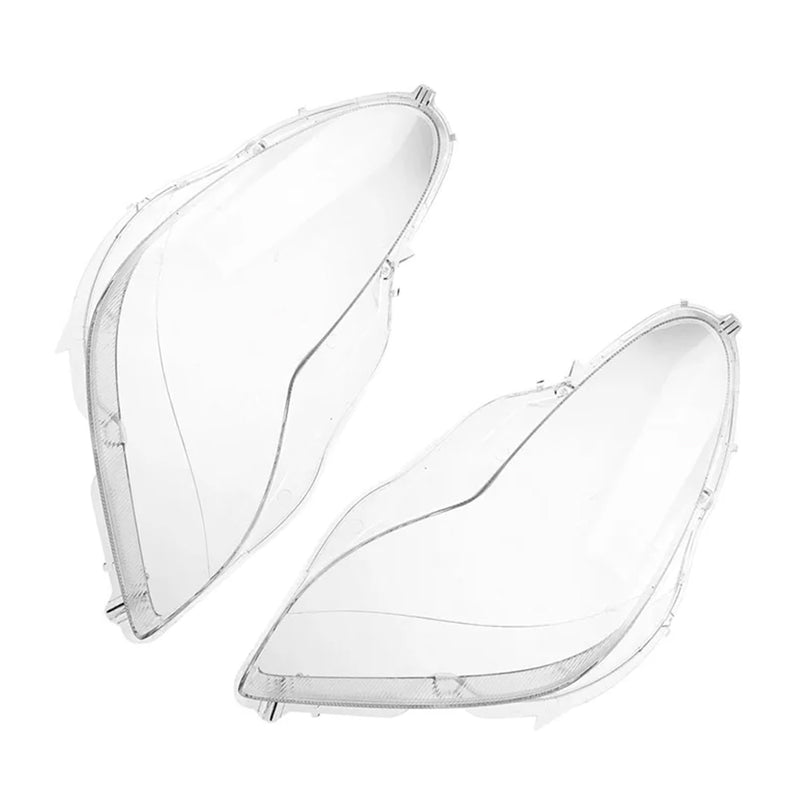 2PCS Front Headlight Glass Clear Cover For Mercedes W219 CLS350 CLS500 06-11