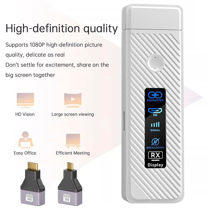 HDMI Wireless Screen Projector 50M Video Transmitter Receiver Same Screen Device