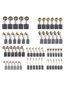 60Pcs Electric Motor Carbon Brushes 10 Sizes Replacement Repair Power Tool Part