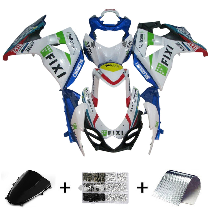 Amotopart Suzuki GSXR1000 2009-2016 K9 Fairing Kit Bodywork Plastic ABS