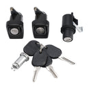 Right and Left Door Lock Kit + Bonnet + Cylinder + 4 Keys For Fiat Panda 85/104