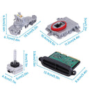 2012-2015 BMW 335i xDrive Adaptive Xenon Ballast Control Module Kit 63117398766 63117311243