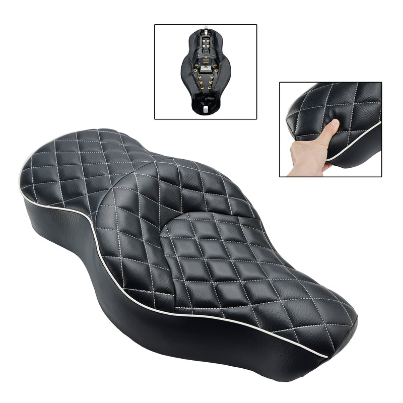 Complete Cushion Rider Passenger Seat Black Fits For Xl883N Xl1200N Custom 04-18