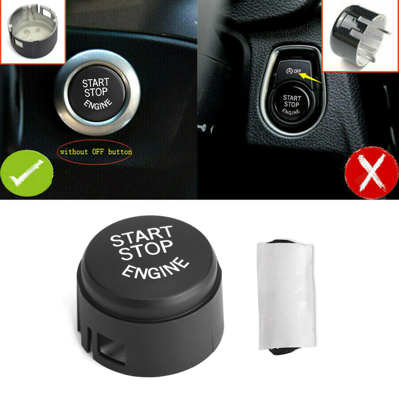 Start Stop Engine Button Switch Cover For BMW E Chassis E90 E91 X5 E70 E60 Black