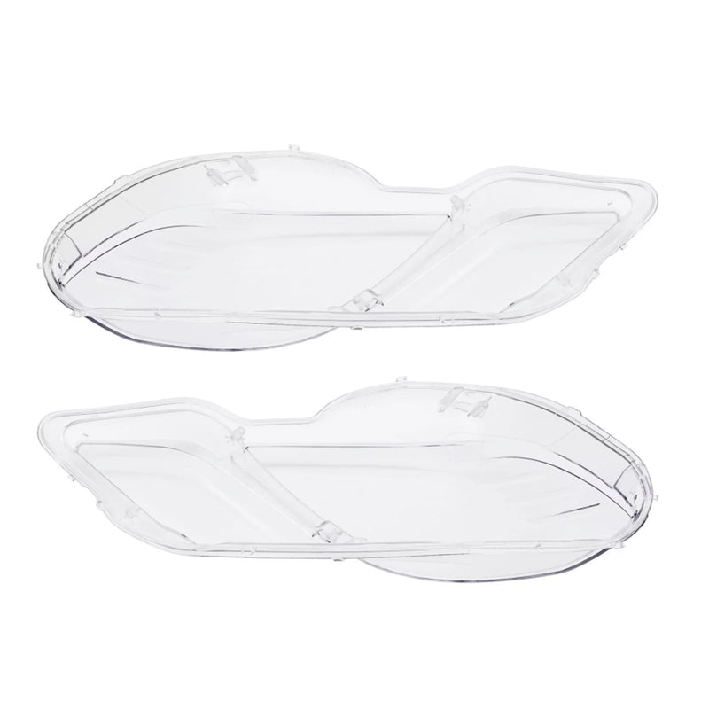 2PCS Front Headlight Glass Clear Cover For Mercedes Benz E-Class W212 2009-2014